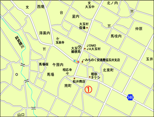 完売住宅団地の周辺図