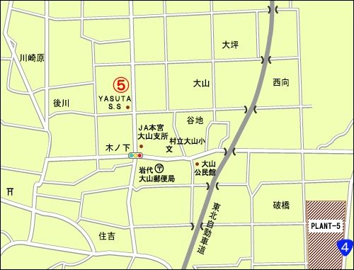 完売住宅団地の周辺図