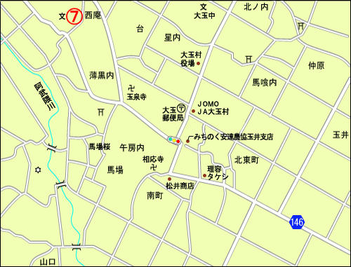 完売住宅団地の周辺図