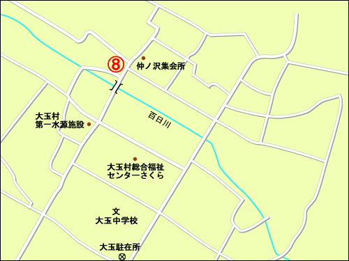 完売住宅団地の周辺図