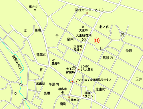 完売住宅団地の周辺図