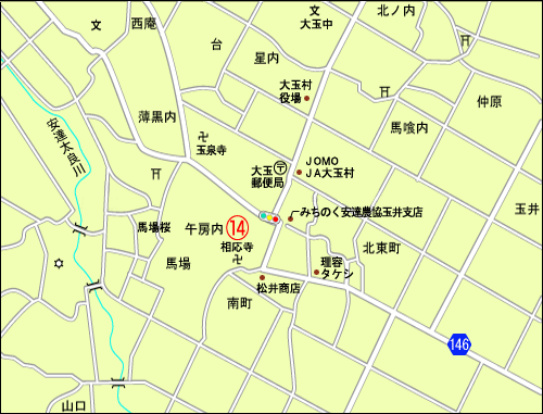 完売住宅団地の周辺図