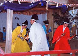神原田神社十二神楽 五人舞