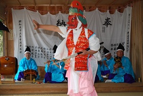 神原田神社十二神楽　天狗舞